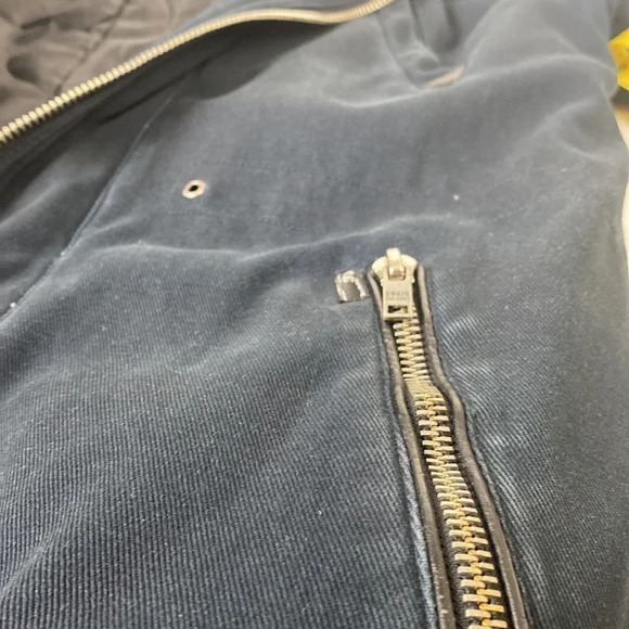 Shabby chic Khujo vintage zip  up moto military field jacket size large - Picture 12 of 17